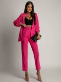 Elegantes Set aus Jacke und Hose in Fuchsia 7684